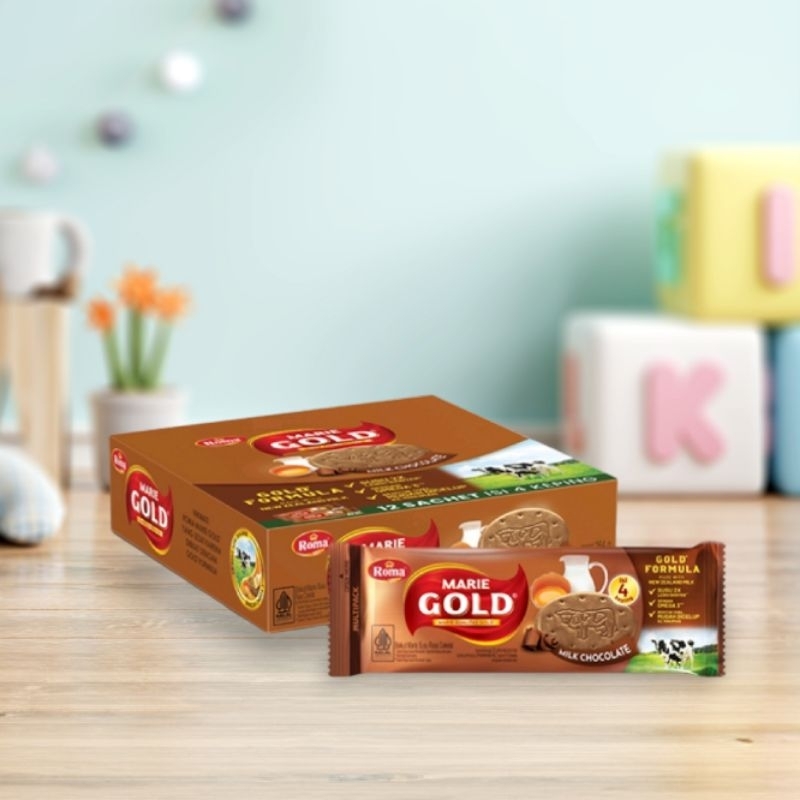 

Roma Marie Gold Susu Coklat Sachet Per box