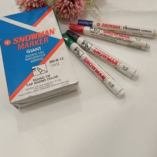 

Snowman Marker Instant dry watetproof. Permanent Marker G12
