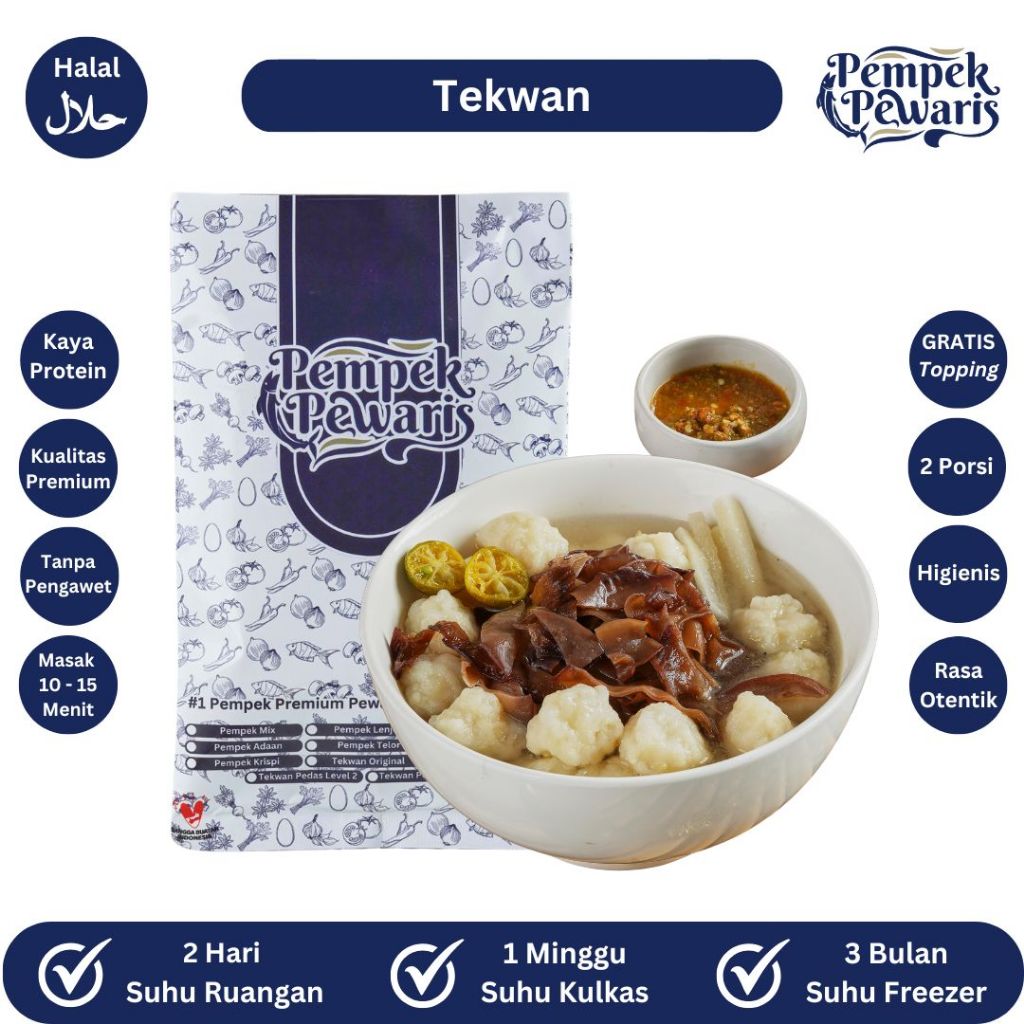 

Pempek Pewaris - Tekwan Kuah Asli Palembang (2 Porsi)