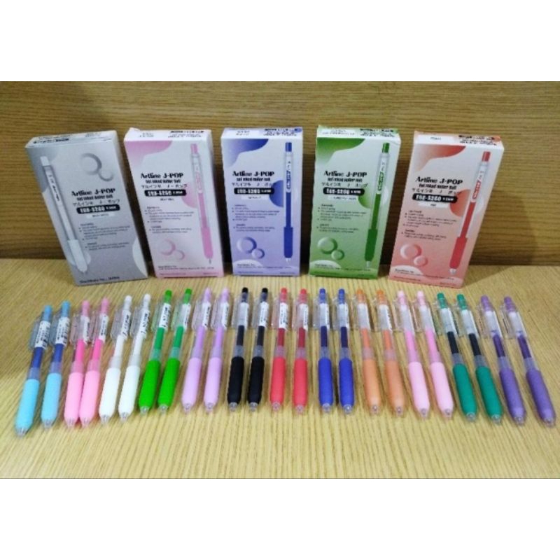 

pulpen Gel Artline J-Pop Roller Ball warna-warni 0,5mm