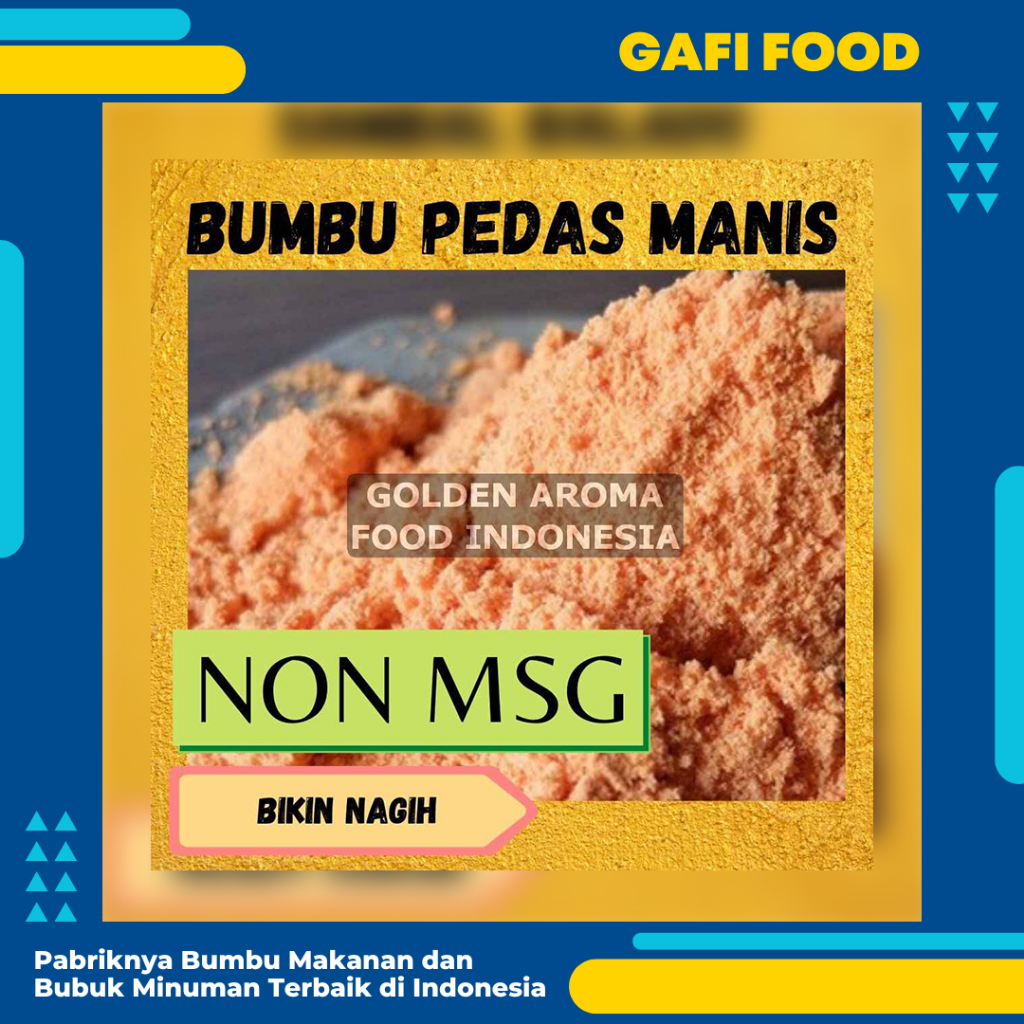 

BUMBU TABUR RASA PEDAS MANIS NON MSG 1 KG FOOD GRADE Bubuk Tabur Pedas Manis 1kg Enak Halal Terbaik