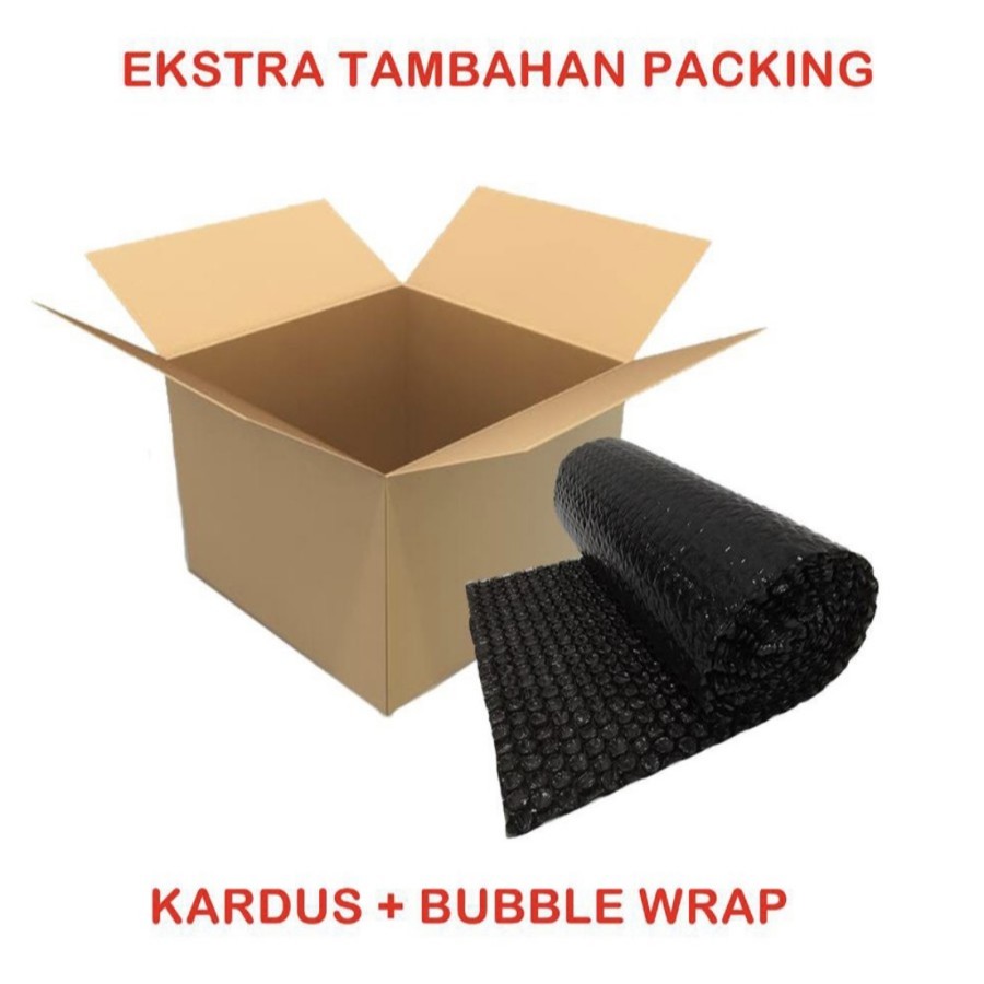 

Ekstra Tambahan Safety Packing Buble Wrap dan Kardus