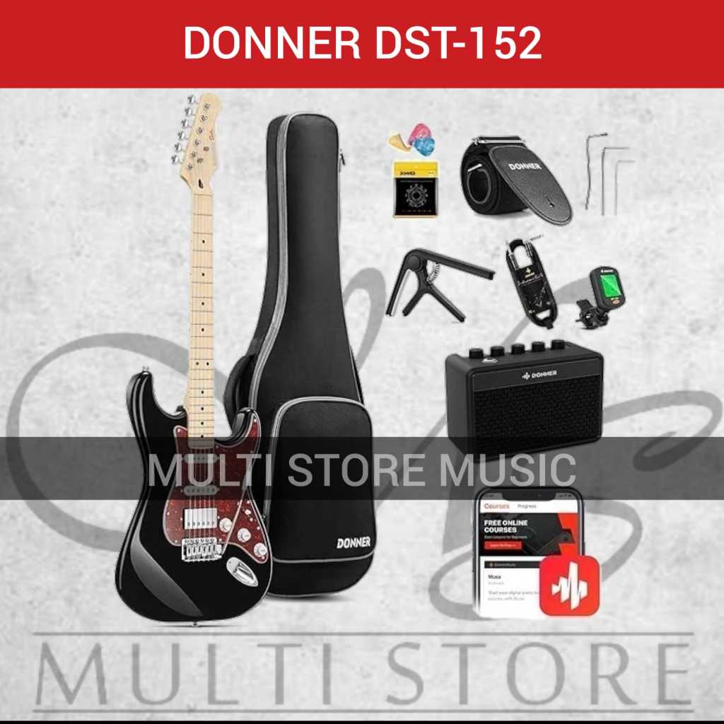 Donner DST - 152B - Donner DST152 - Donner DST 152 - Gitar Elektrik Donner DST-152 - ORIGINAL