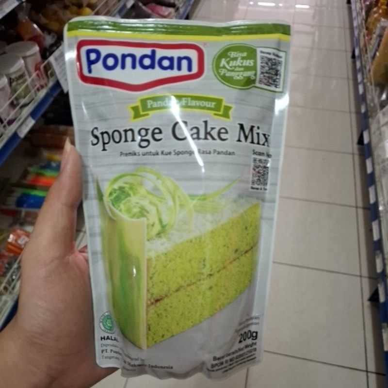 

Pondan Sponge Cake Mix Pandan 200gr