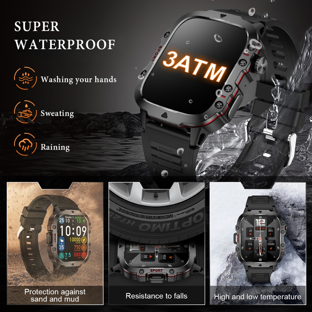 hot sale lige jam tangan pintar olahraga tahan air panggilan bluetooth pria 420mah pemantauan