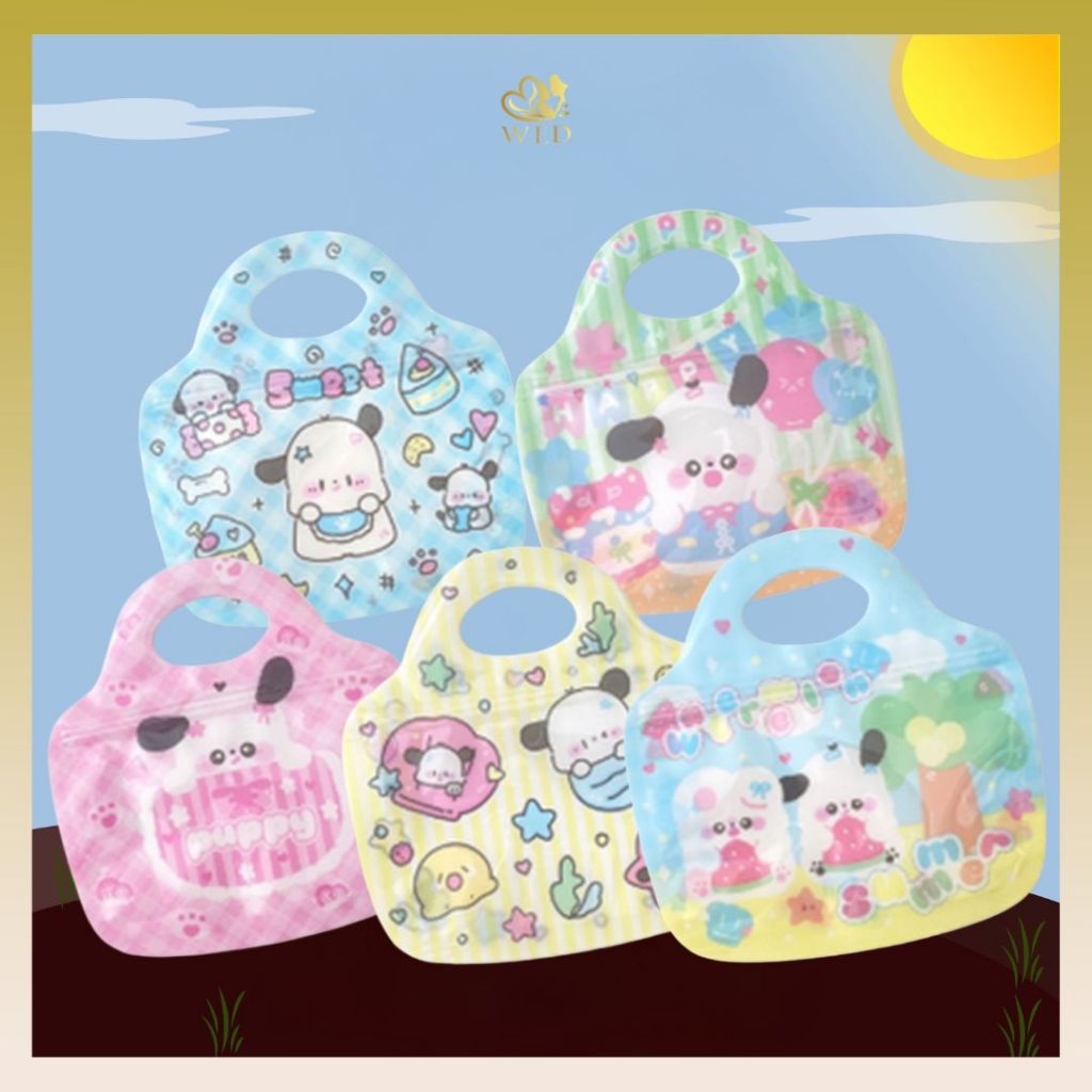 

WED Zip Kantong Ulang Tahun / Goodiebag Plastik Karakter Lucu Tas Ziplock Souvenir / Tas Zip Hadiah atau Sovenir Ulang Tahun PP43