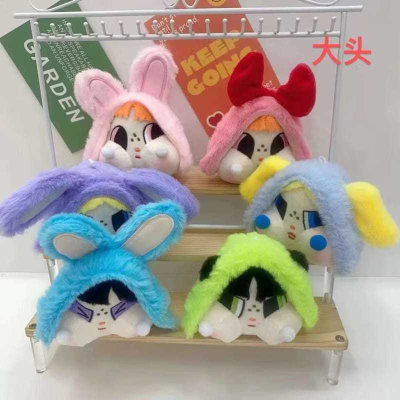 racun_bangkok.id- ( COD ) READYSTOK Gantungan Kunci Tas Karakter boneka crybaby bulu lucu termasuk g