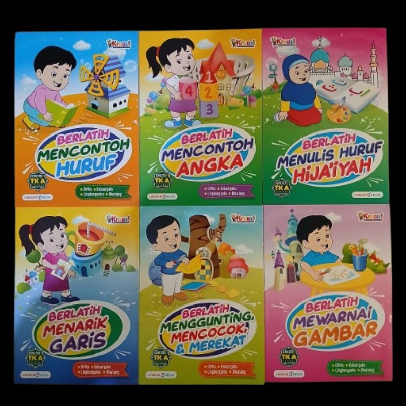 Lingkar Media Buku Paket Kreasi Aktivitas TK A TK B Semester 1 dan 2