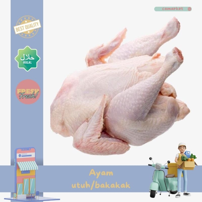 

Ayam Utuh Bakakak Mentah Fresh Kualitas baik Kirim Instan hari ini