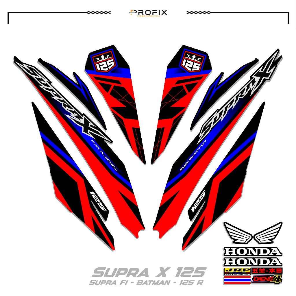 STRIPING SUPRA X 125 R MOTIF 25 STIKER DECAL SUPRA X 125 R-SUPRA FI BATMAN-125R