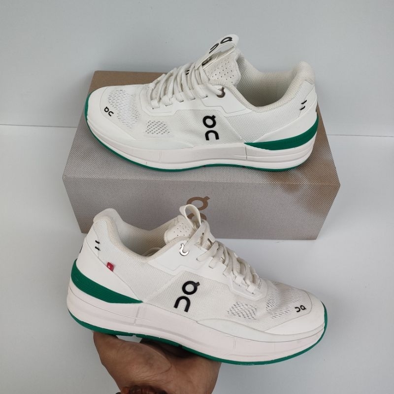 Sepatu Tenis On Cloud X The Roger Federer White Green
