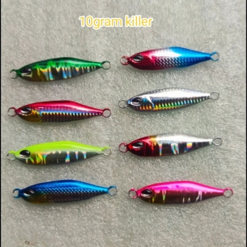 umpan pancing metaljig 10gram micro jig 10gram umpan casting 10gram killer 8 varian warna killer
