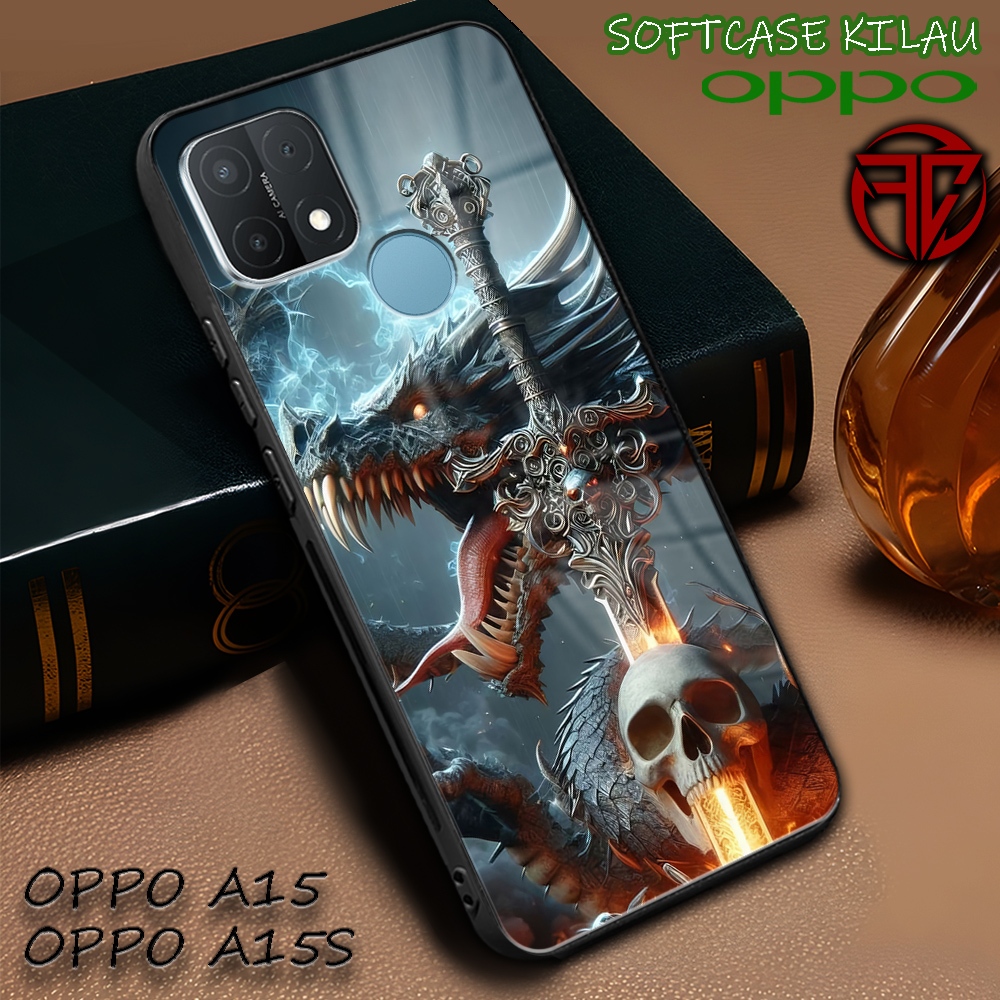 [AM49] Softcase Kilau Oppo A15 | Oppo A15s | Casing Kaca Mika | Kesing Keren Aesthetic [ Skull ] | P