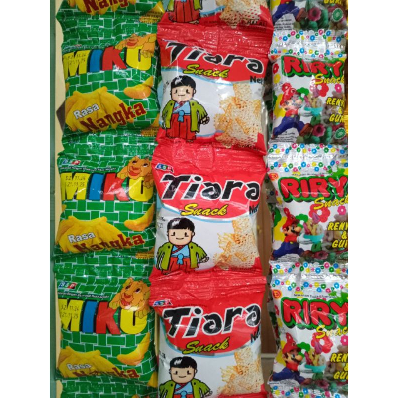 

(PI62) SNACK jajanan rentengan miko nangka tiara riri /10pcs/renteng