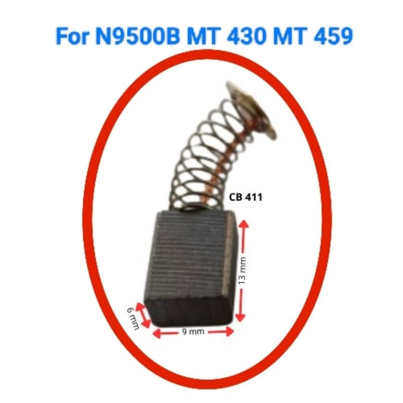 Carbon Brush 411 Arang Bor Gerinda Untuk 9500b MT 430 MT954 Makita