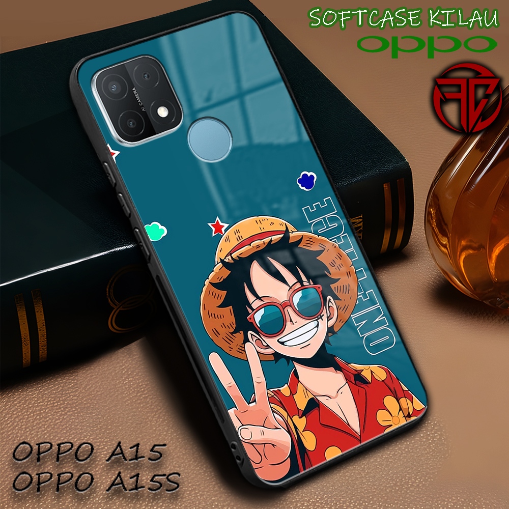 [AM57] Softcase Kilau Oppo A15 | Oppo A15s | Casing Kaca Mika | Kesing Keren Aesthetic [ Anime One P