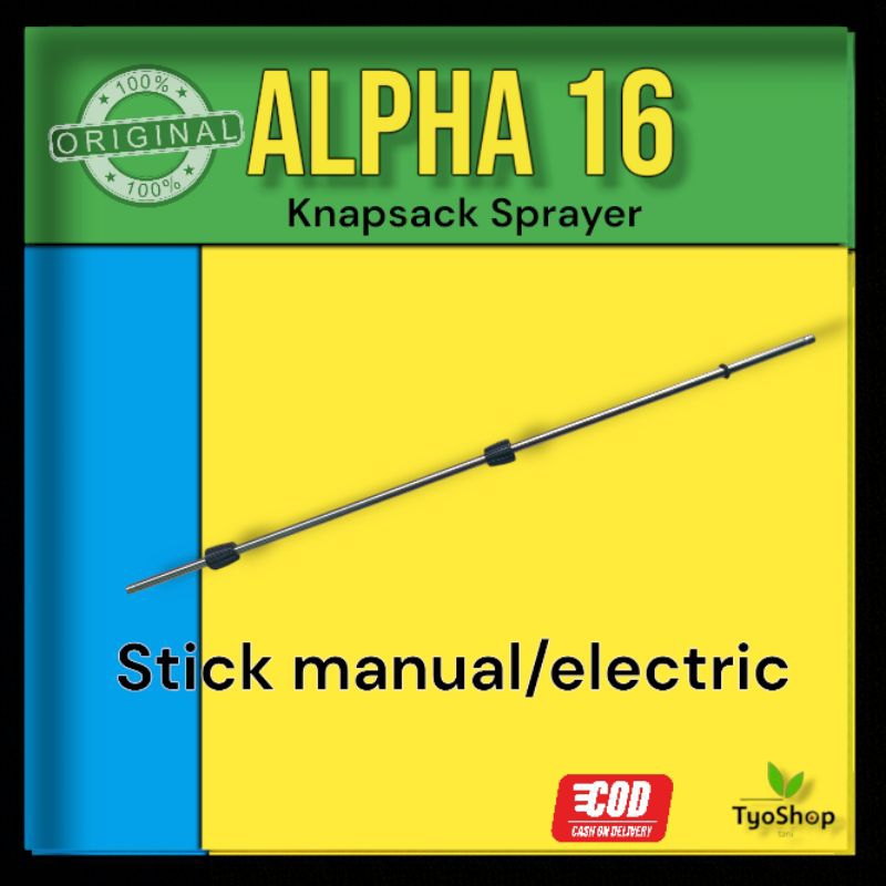 Stick besi stainless tangki semprot/knapsack sprayer manual/elektrik alpha 16