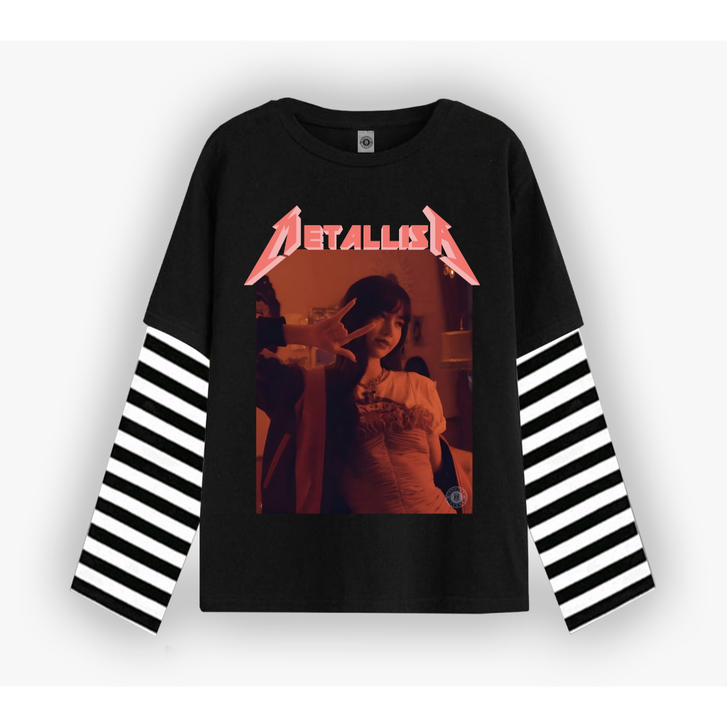 Whuts Tshirt Double layer  Metalisa Vintage Vol.2 long sleeve  band kaos pria wanita