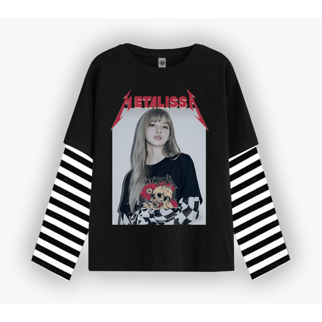 Whuts Tshirt Double layer  Metalisa Vintage Vol I long sleeve  band kaos pria wanita