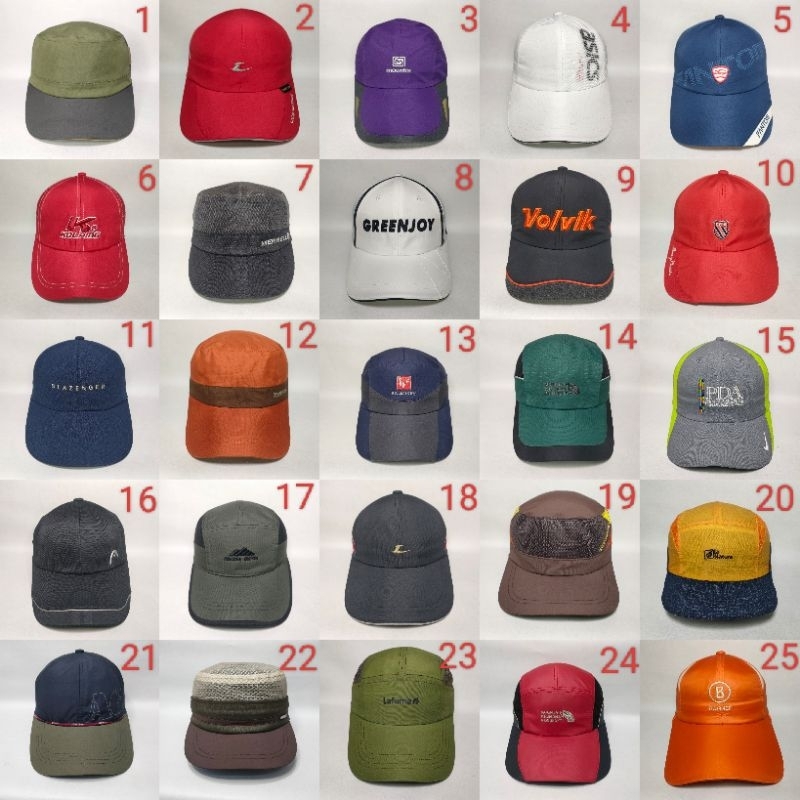 topi outdoor gunung original preloved running olahraga