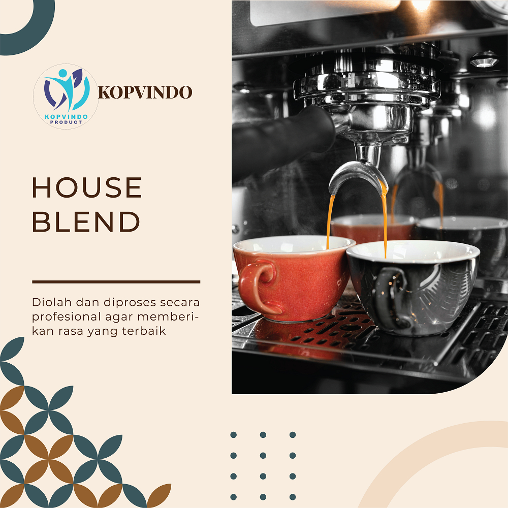 

KOPVINDO ROASTERY KOPI 100% HOUSEBLEND SPECIALITY QUALITY - BEAN