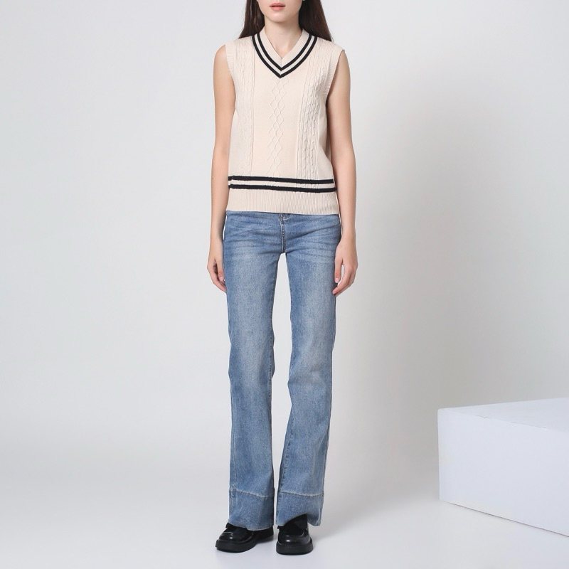 GENUINE Harmony Vest / Atasan Rajut Korea / Rompi Hijab / Vest Wanita