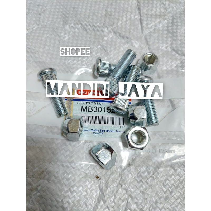 Hub bolt baut roda + mur Mitsubishi Triton Ori