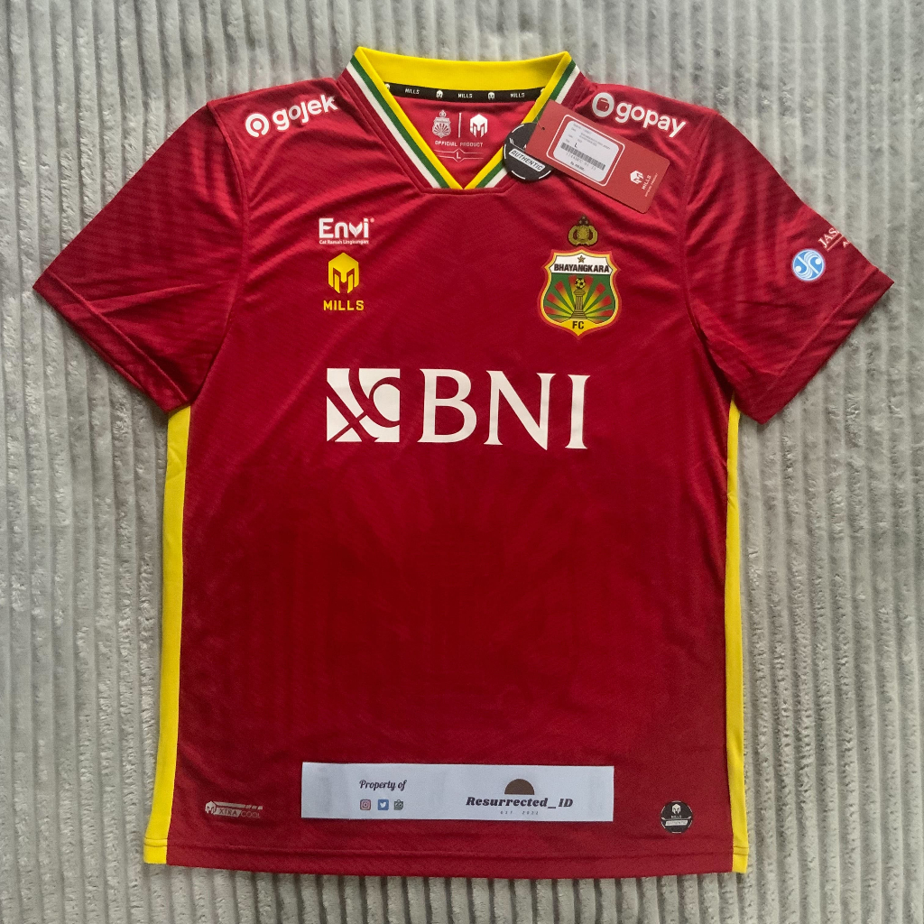 Jersey Bola Original Mills Bhayangkara FC Away 2022/2023 Player Issue Authentic 1144BFC BNWT