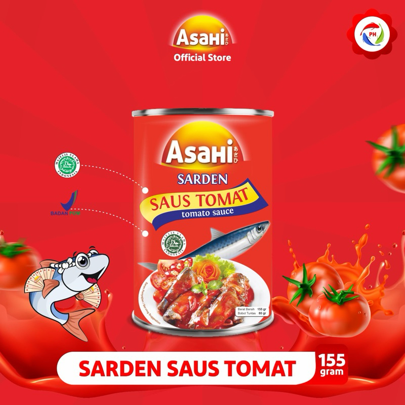 

Asahi Sardine Saus Tomat 155 gr - 1 pcs