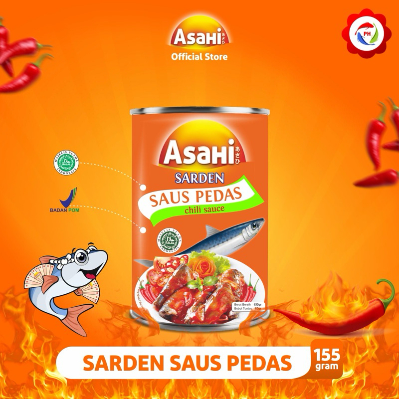 

Asahi Sarden Rasa Saus Pedas 155gr - 1 pcs