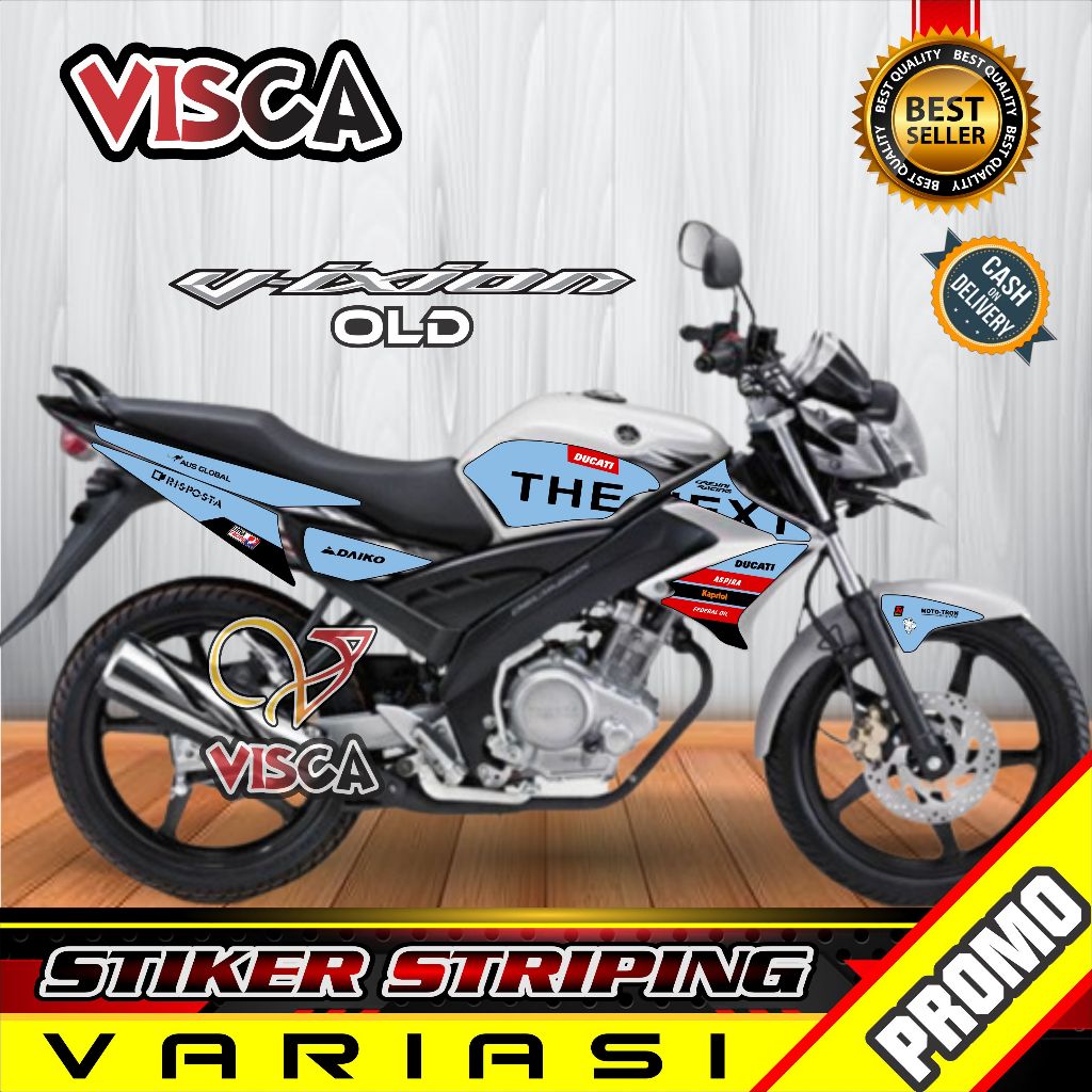 Stiker Striping Vixion Old 2009 - 2012 Variasi the next