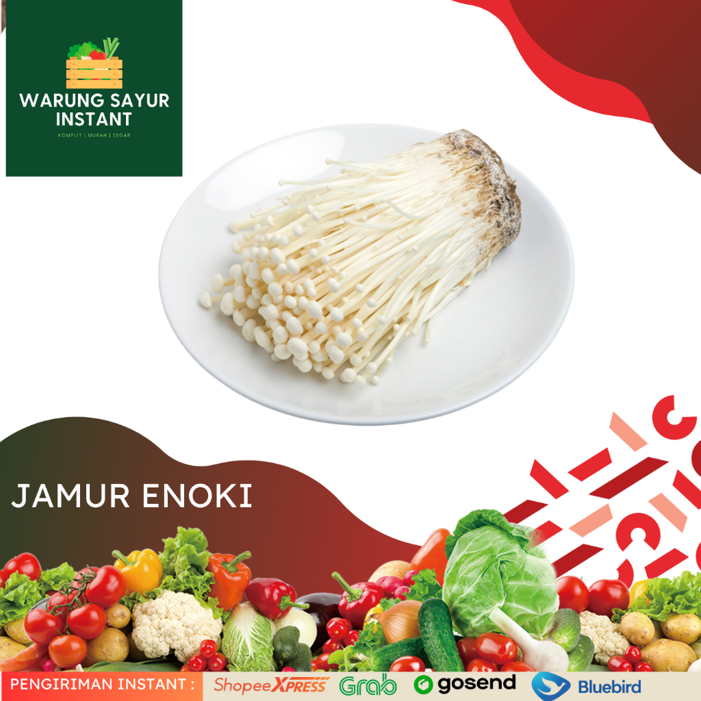 

Jamur Enoki Fresh (100gr/pack) | Warung sayur instant