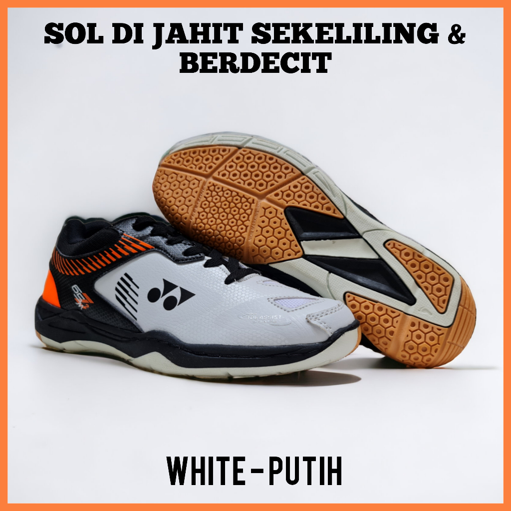 BestPromo Sepatu Badminton Pria Wanita Sol Karet Berdecit Anti Slip / Sepatu Olah Raga Bulu Tangkis