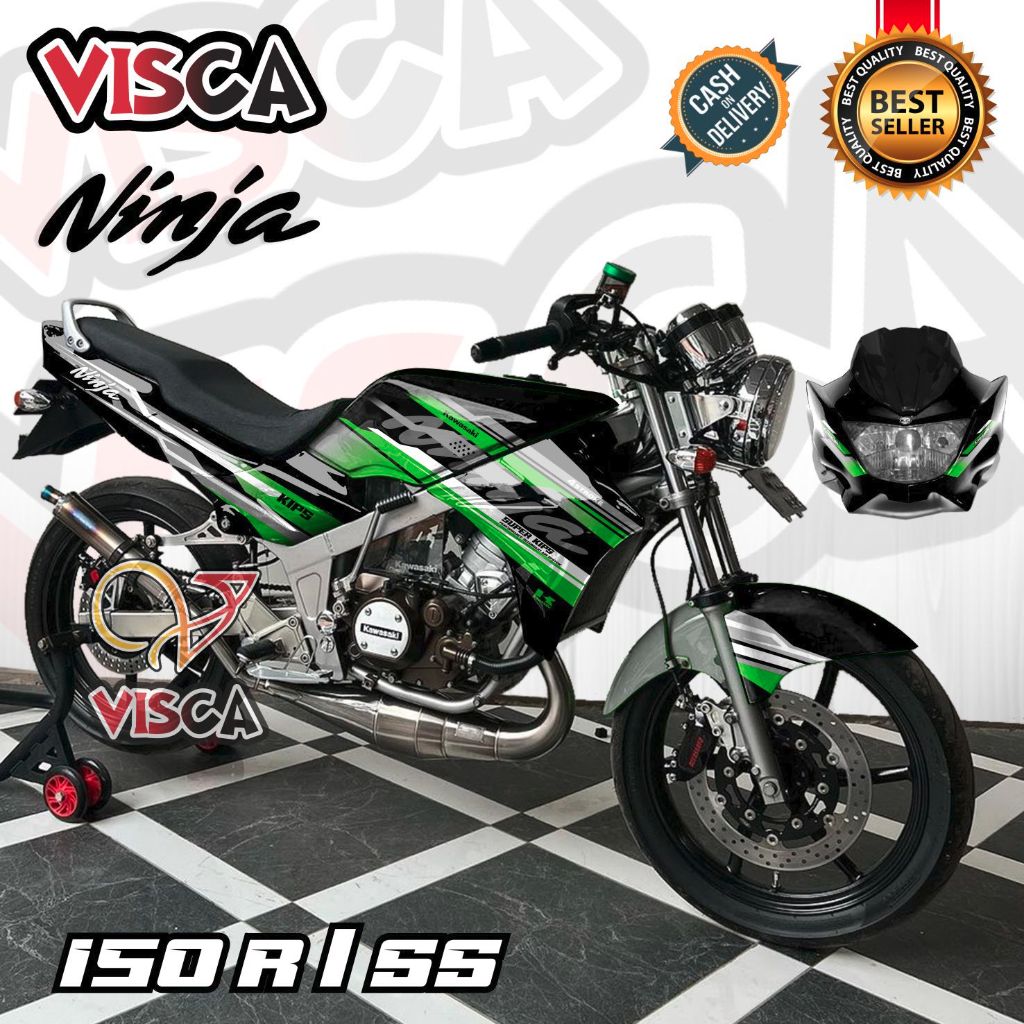 Decal Ninja R 150 SS Old Full Body Stiker Ninja 150 R Full Body Striping Ninja SS Old KIPS