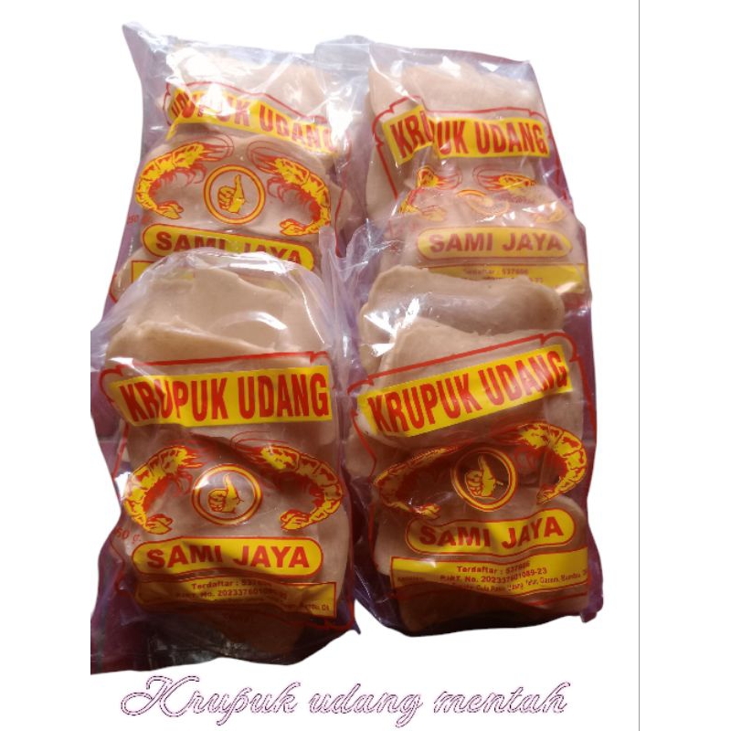 

krupuk udang mentah/ krupuk urang