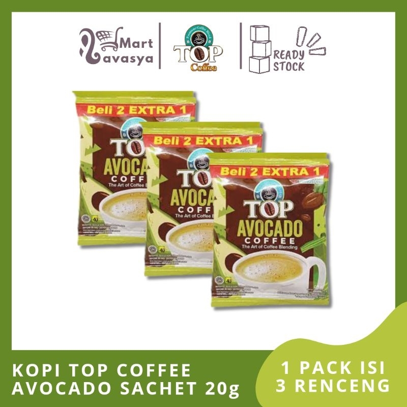 

KOPI TOP COFFEE AVOCADO SACHET 20g - 1 PACK ISI 3 RENCENG - KOTA BANDUNG - LAVASYA MART