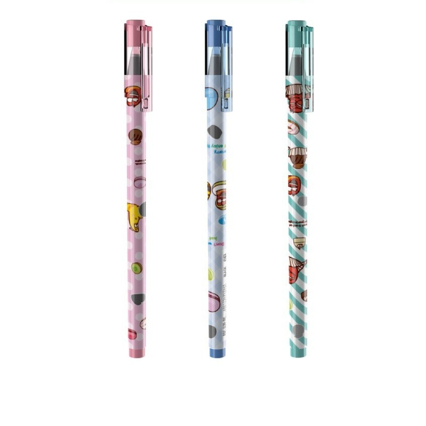 

DELI - EG32-BK-Larva Gel Pen / Pulpen Gel Hitam Needle Tip 0,5mm