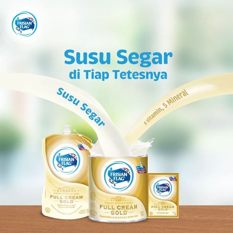 

SUSU FRISIAN FLAG FULL CREAM GOLD 370 gr MURAH