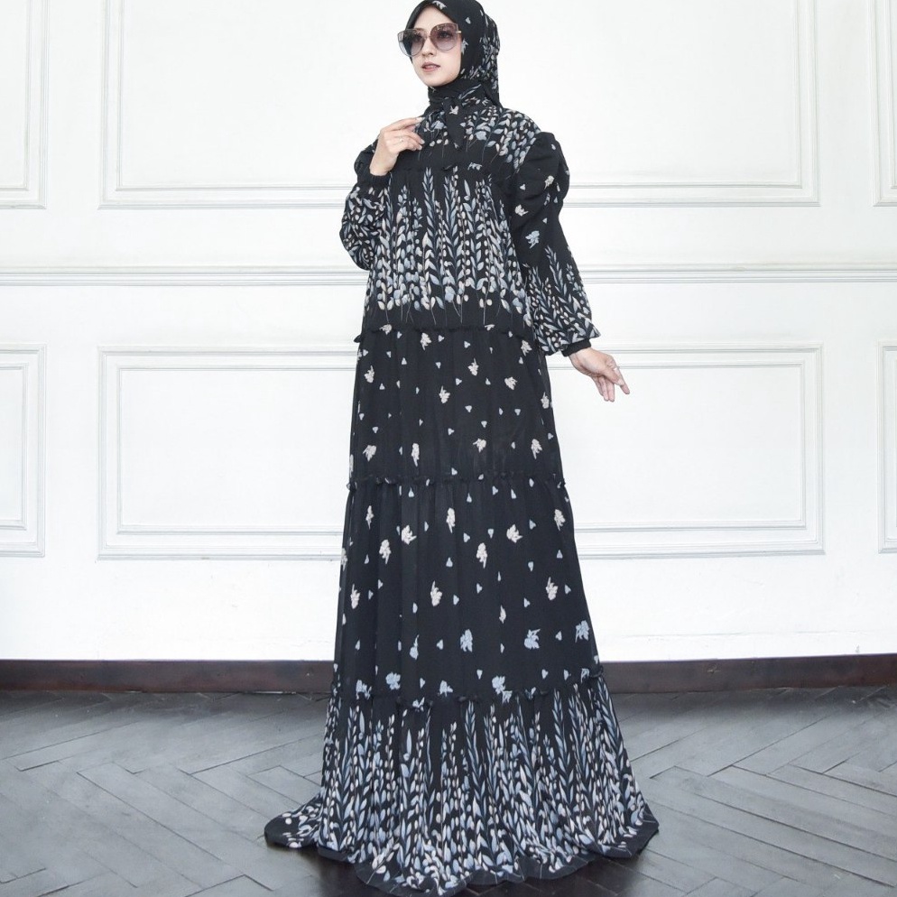 KODE A53K Hiraja  Set Gamis Syari Kode Almira 1  5 Terbaruu