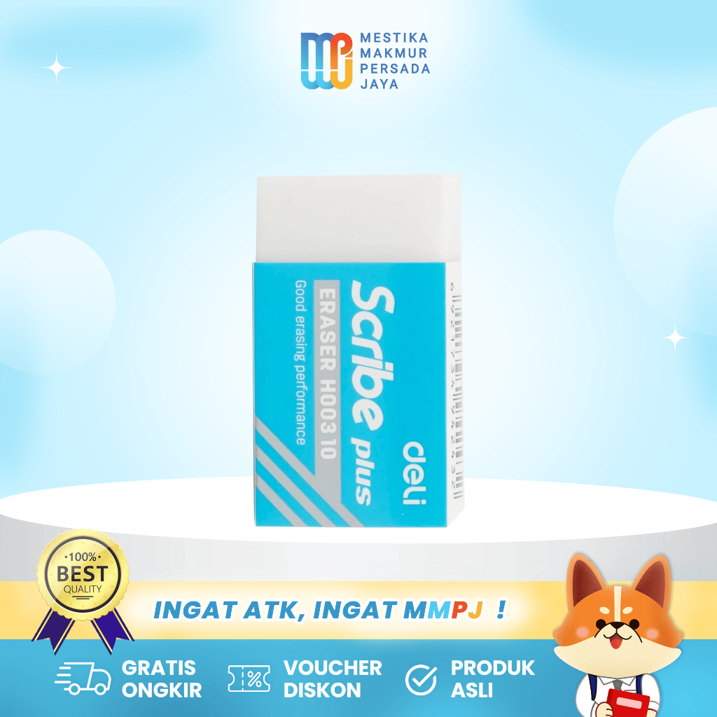 

Deli Penghapus Pensil Scribe Lucu Aesthetic Tidak Meninggalkan Noda