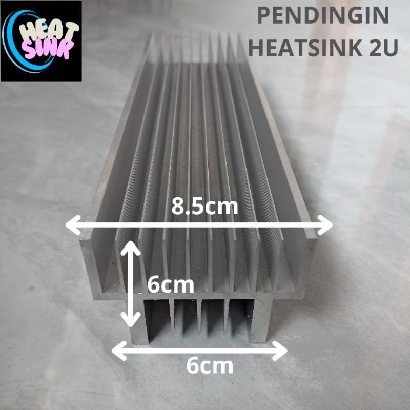 Harmony Sports Pendingin/Heatsink 2U (30Cm) Putih Super Tebal Bandar Power