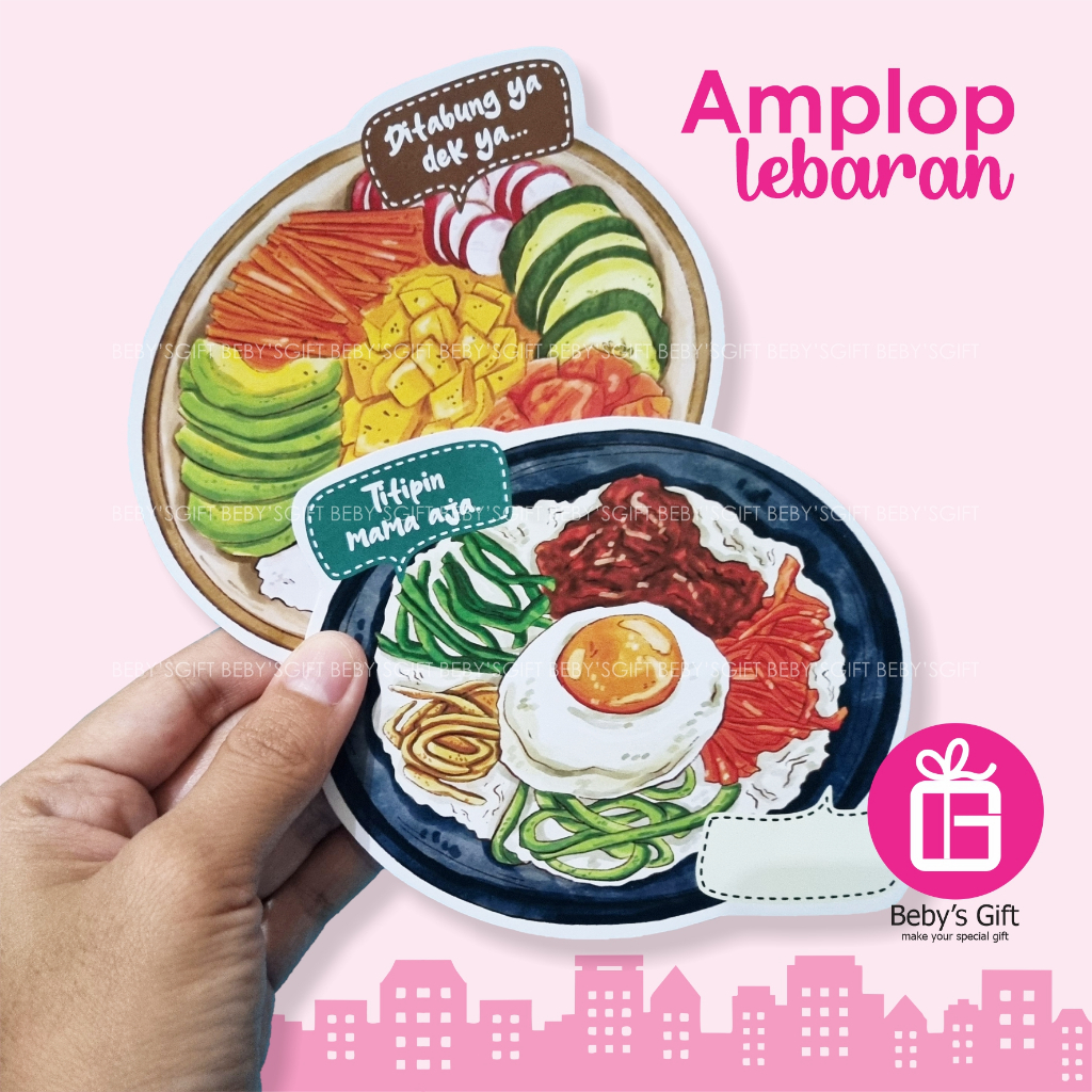 

Beby's Gift Amplop Lebaran 3D Tema Makanan