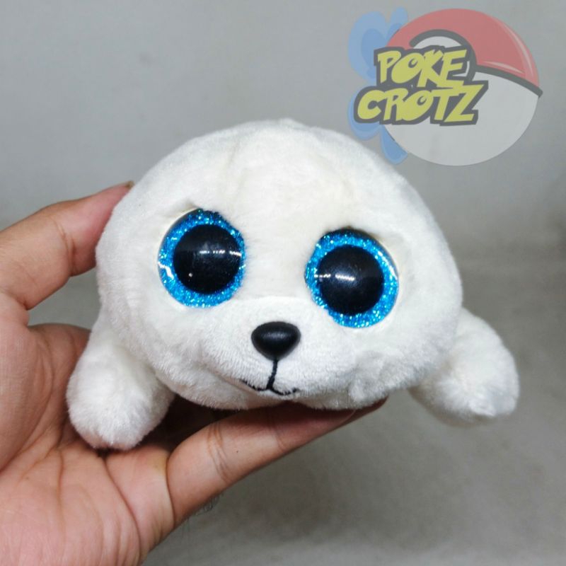Boneka Ty Beanie Boos Icy White Seal Small Plush anjing laut 19cm