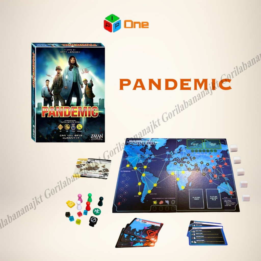 Pandemic Board Game MAINAN SERU MAINAN GAME BOARD