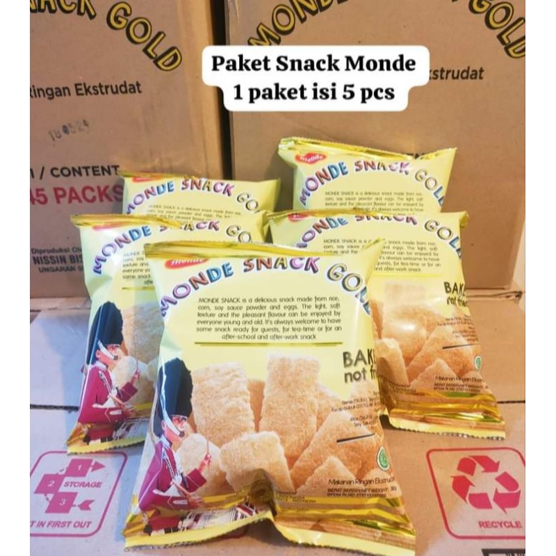 

Monde Gold Snack Serena 1 Paket Isi 5 Pcs Jajan Monde Gold