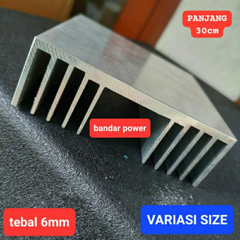 Heatsink / Pendingin 30cm 10 sirip tebal 6mm