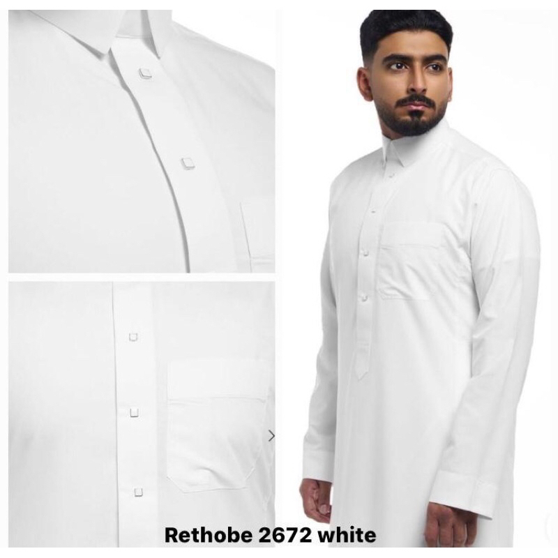Jubah Rethobe White (2672)