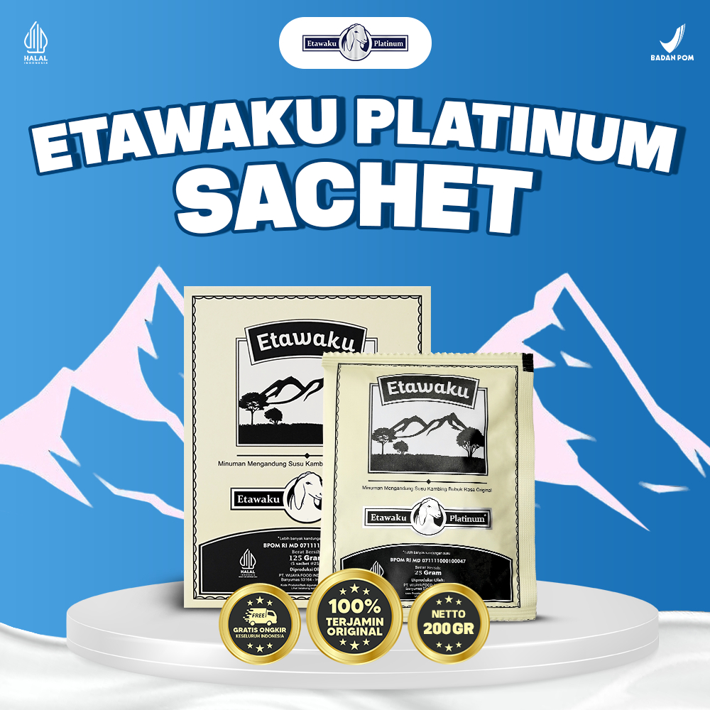 

Etawaku Platinum New Sachet Kemasin Praktis Ekonomis Khasiat Terjaga BPOM dan MUI