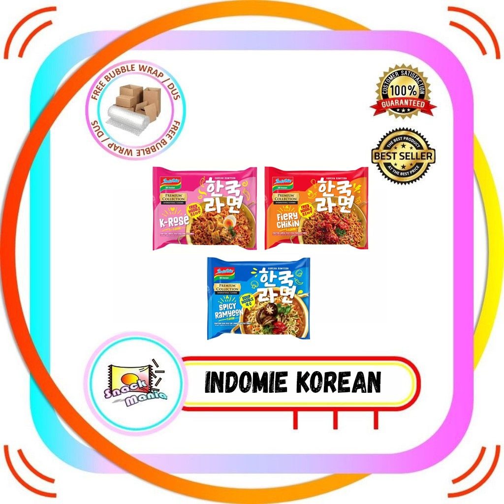 

Indomie Korean Fiery Chikin | K-Rose | Spicy Ramyeon Noodle 85 gr Mi Instan Korea