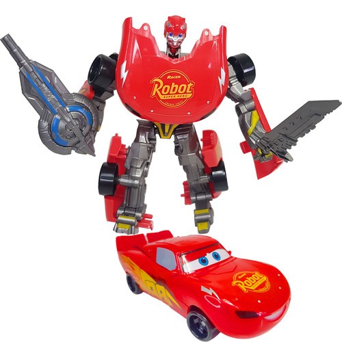 robot transform optimus mcqueen cars movie robot optimus mcqueen robot toys mainan robot Transformer